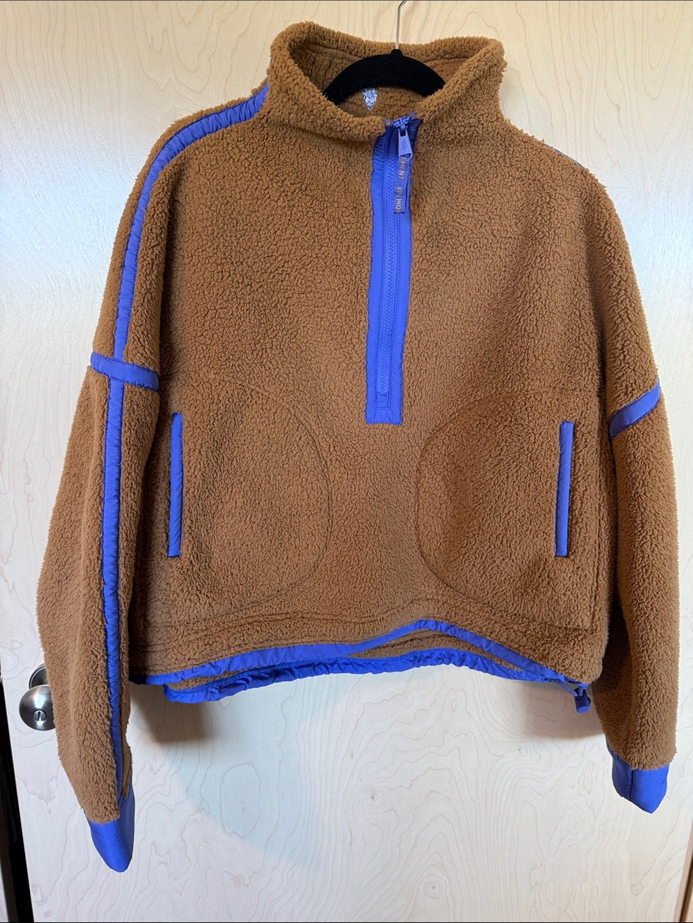 FP Movement by Free People Mountain High Half-Zip Sherpa. Twig colorway